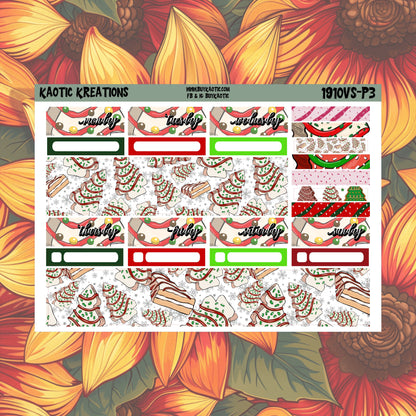 Tree Cakes Vertical Small Weekly Sticker Kit