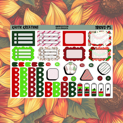 Tree Cakes Vertical Small Weekly Sticker Kit