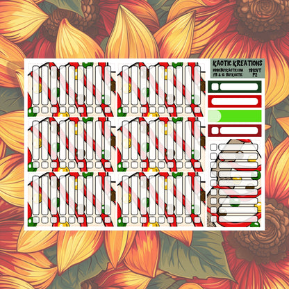 Tree Cakes Vertical Tall Weekly Sticker Kit