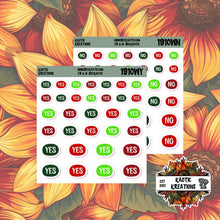 Load image into Gallery viewer, Tree Cakes Yes/No Planner Stickers