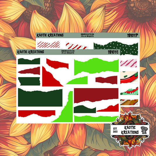 Tree Cakes Ripped Edges Planner Stickers
