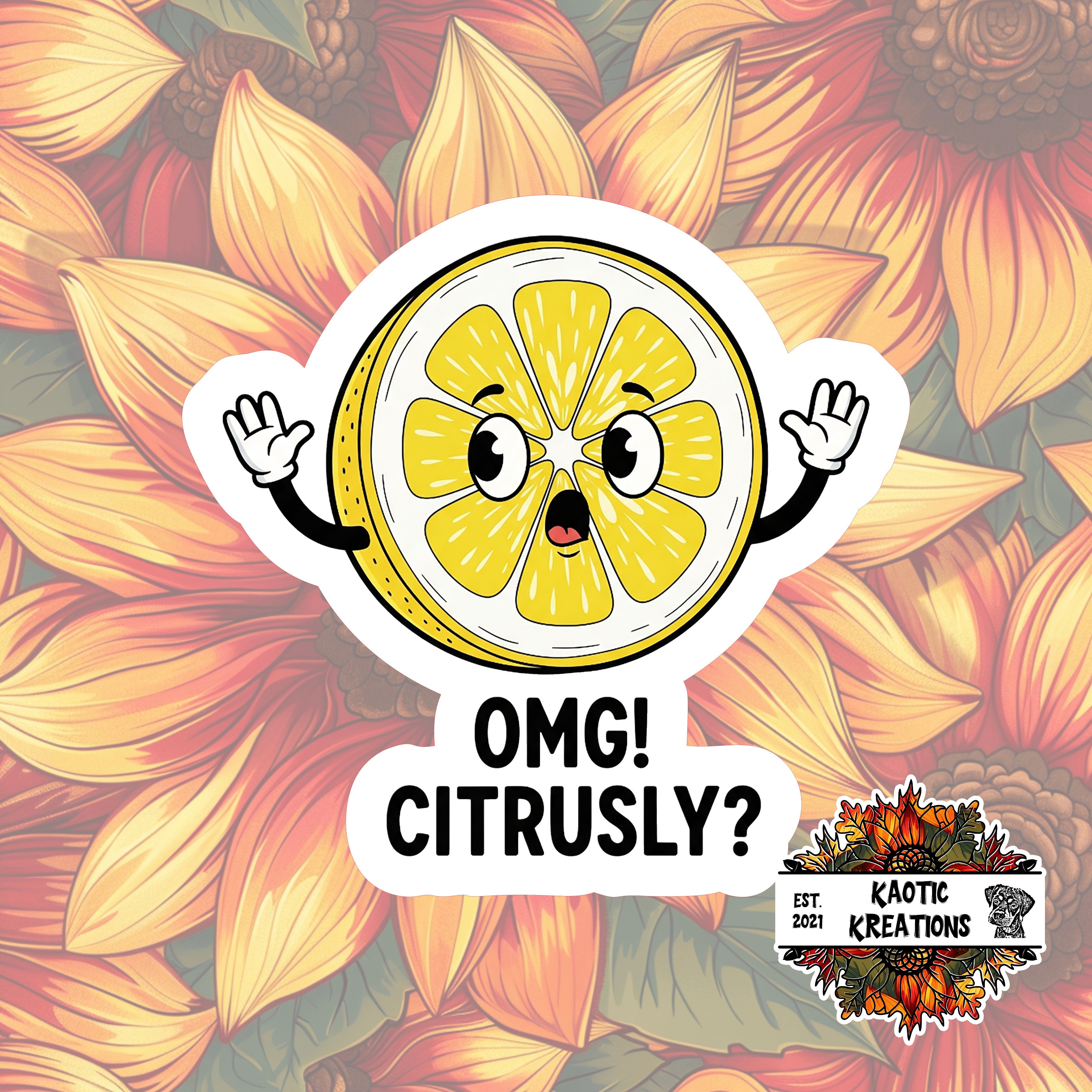 OMG! Citrusly? Sticker
