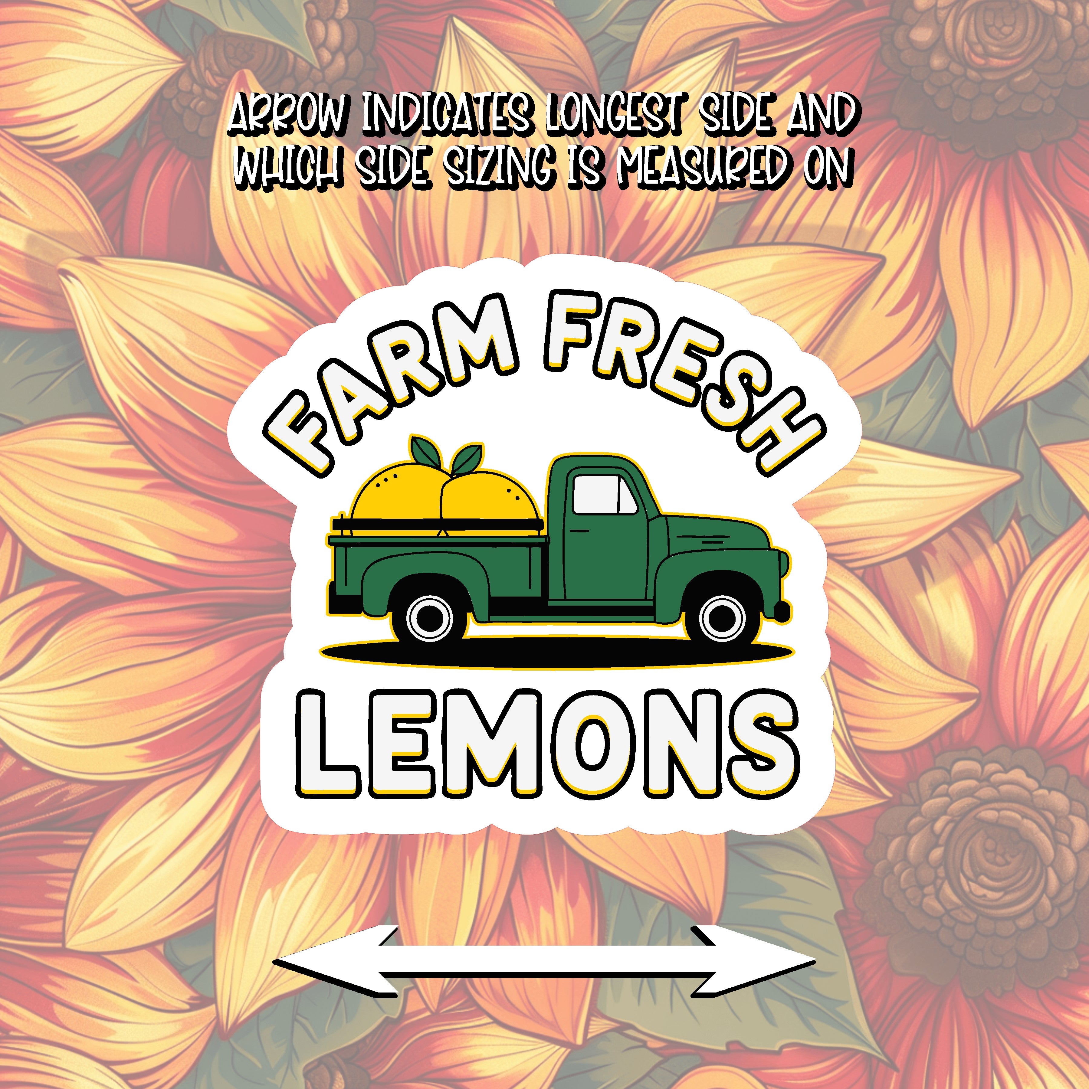 Farm Fresh Lemons Sticker