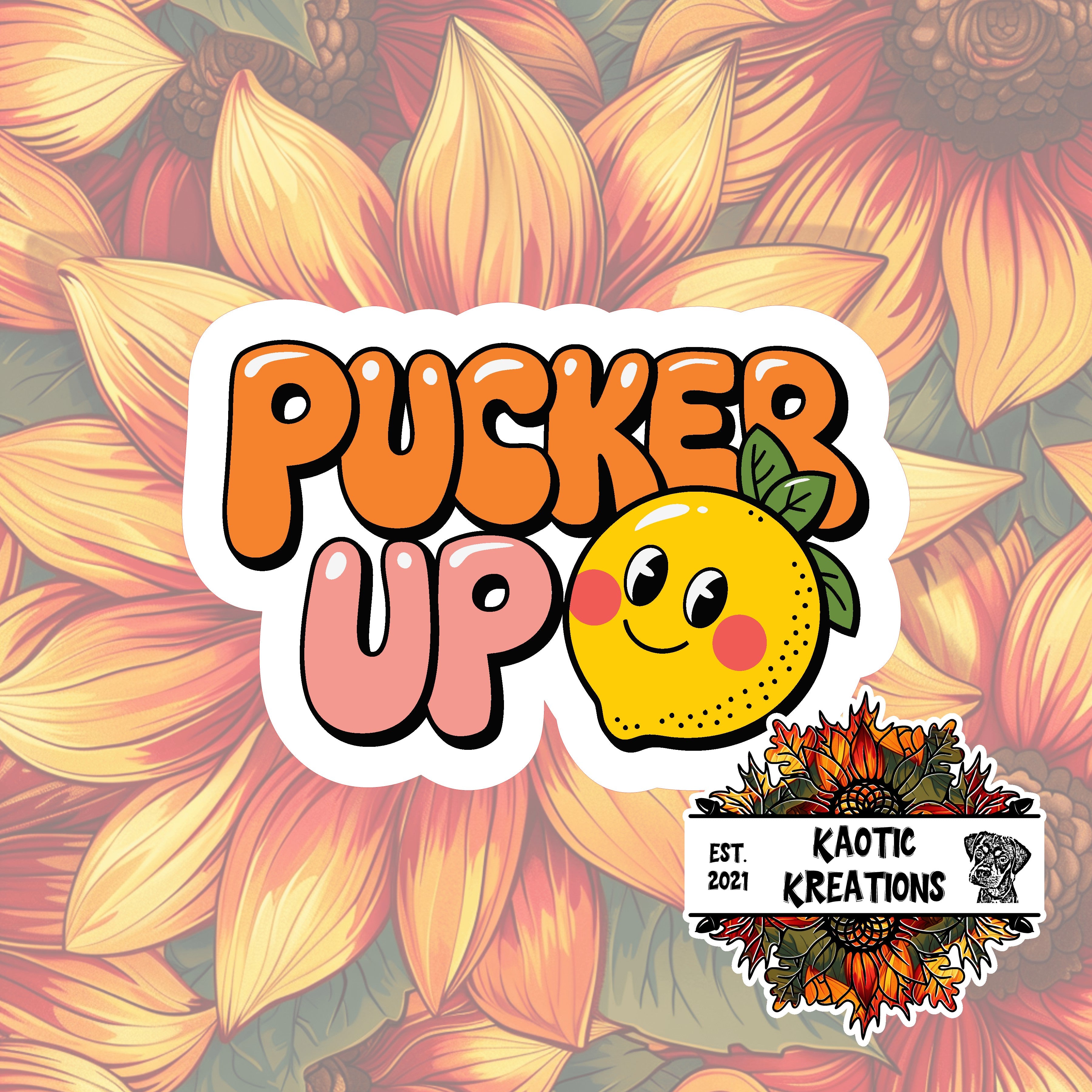 Pucker UP Sticker