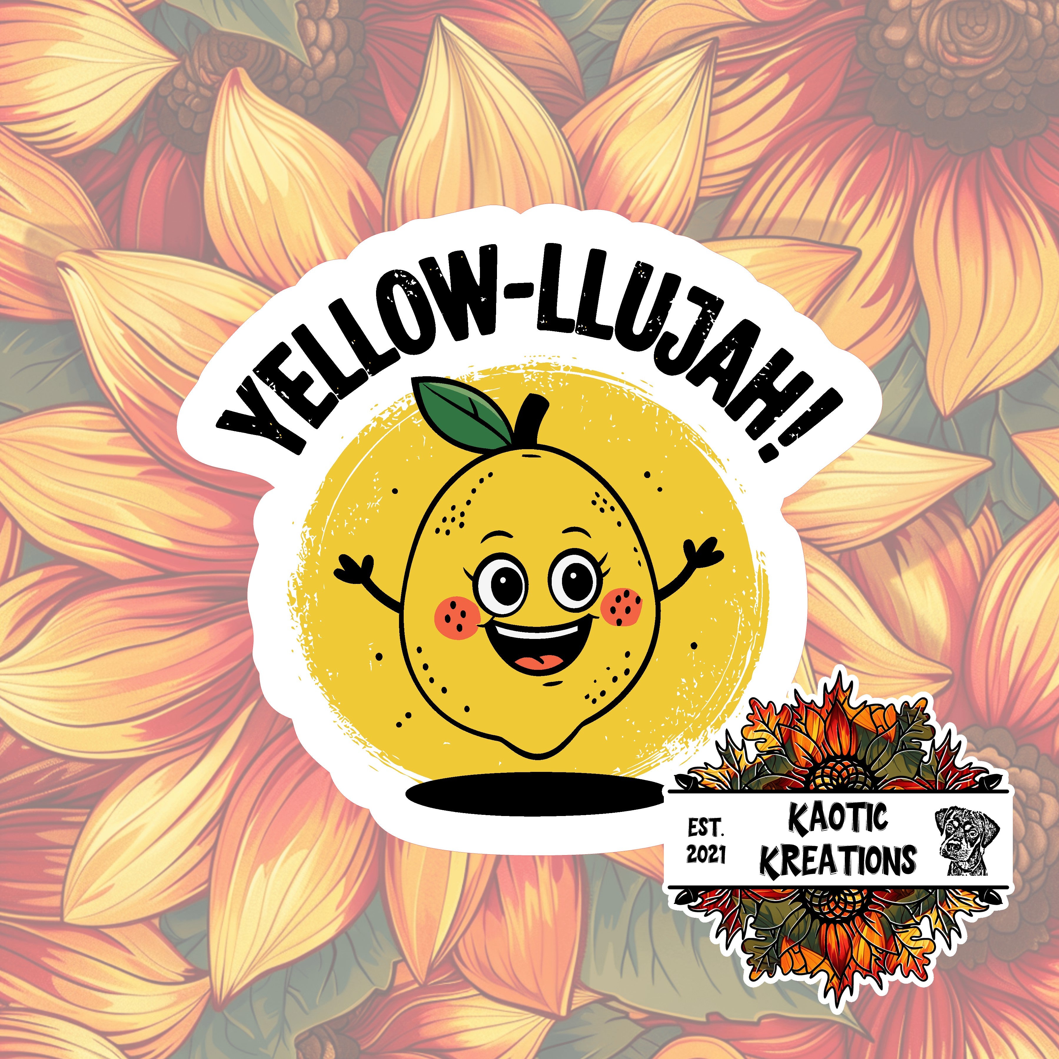 Yellow-llujah! Sticker