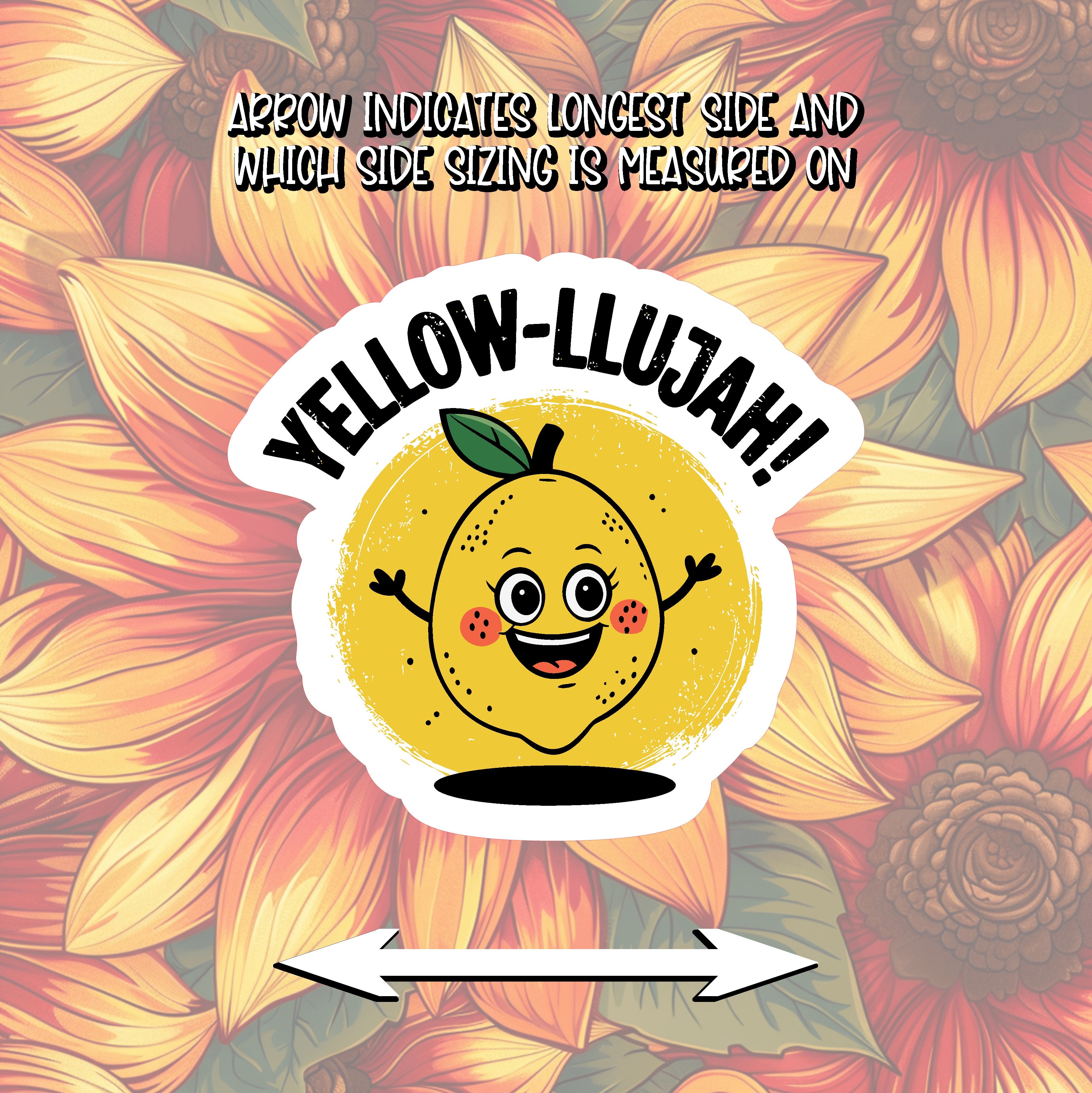Yellow-llujah! Sticker