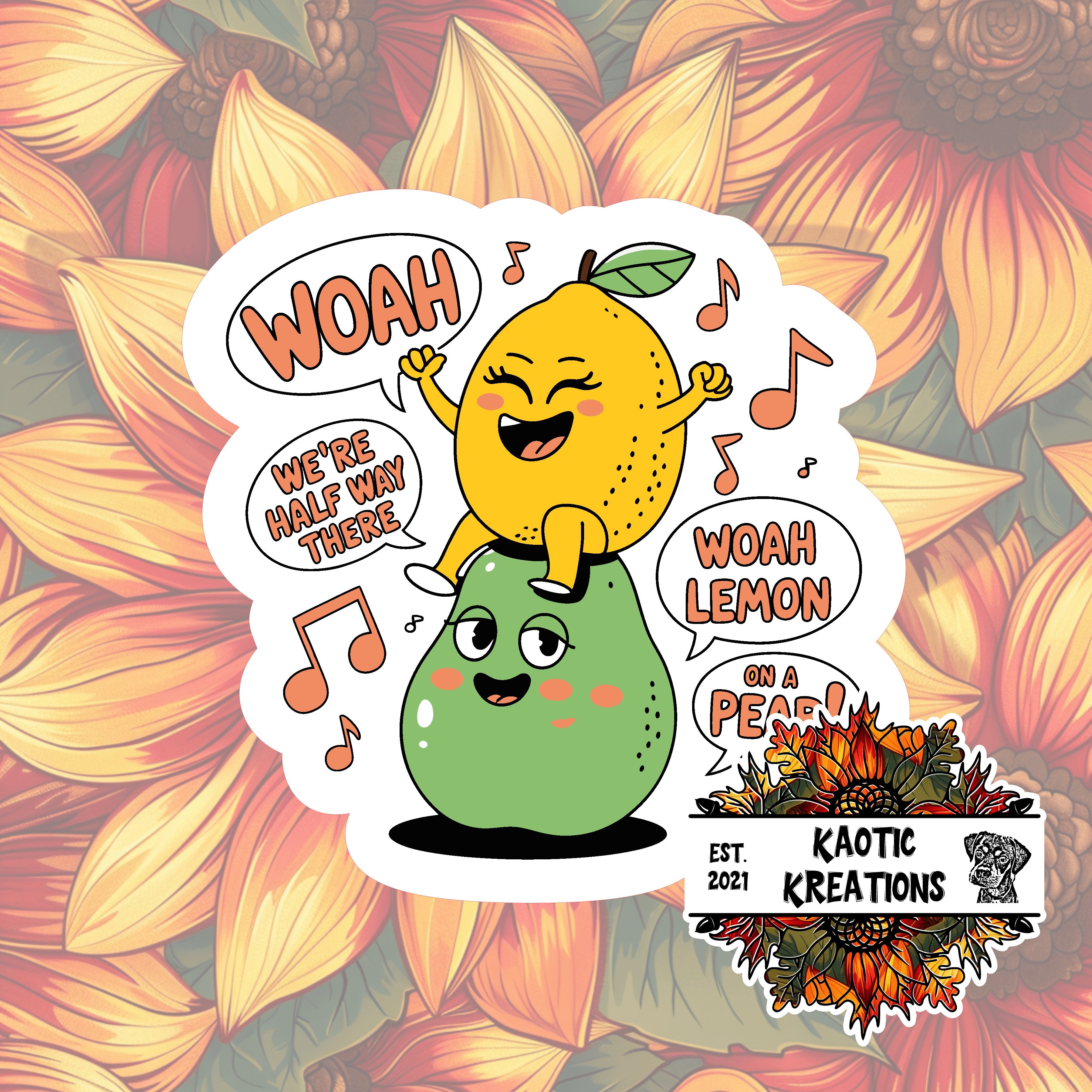 WOAH, we're halfway there ... Sticker