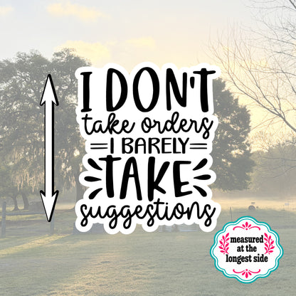 Set of 5 Sassy Die-Cut Stickers | 20% Bundle Discount | 2, 3 or 4 Inch | Waterproof Vinyl or Paper Stickers