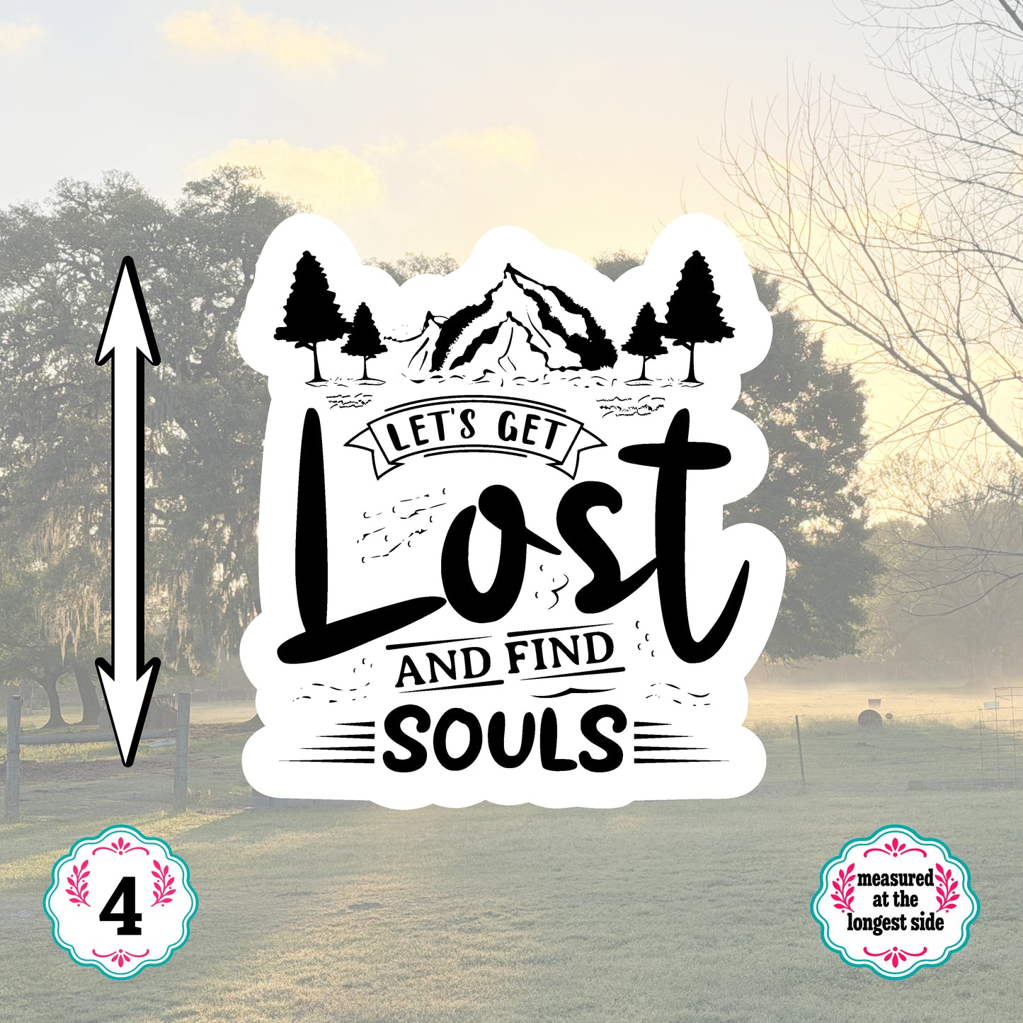 Set of 5 Camping Die-Cut Stickers | 20% Bundle Discount | 2, 3 or 4 Inch | Waterproof Vinyl or Paper Stickers