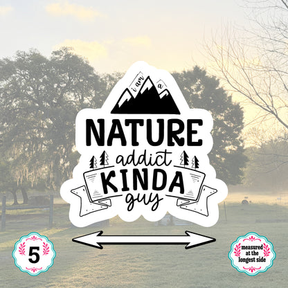 Set of 5 Camping Die-Cut Stickers | 20% Bundle Discount | 2, 3 or 4 Inch | Waterproof Vinyl or Paper Stickers