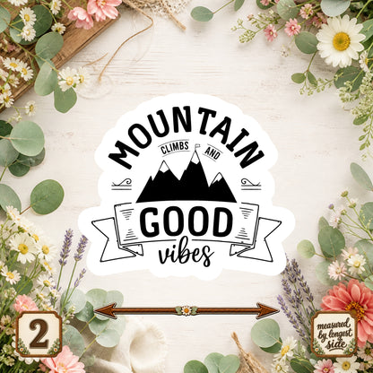 Set of 5 Camping Die-Cut Stickers | 20% Bundle Discount | 2, 3 or 4 Inch | Waterproof Vinyl or Paper Stickers