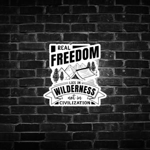 Real Freedom Lies in Wilderness not in Civilization