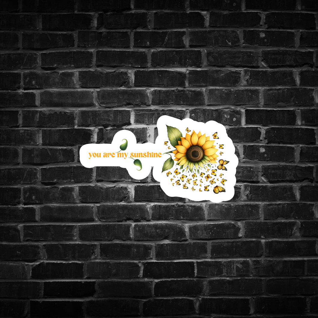 You Are My Sunshine Sunflower Sticker