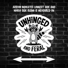 Load image into Gallery viewer, Unhinged and Feral Raccoon Sticker