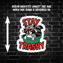 Load image into Gallery viewer, Stay Trashy Raccoon Sticker