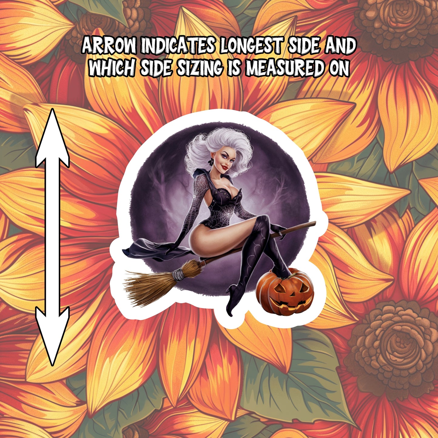 Vintage Pinup Halloween Sticker