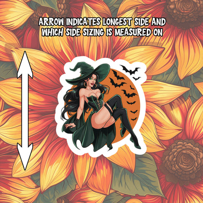 Vintage Pinup Halloween Sticker