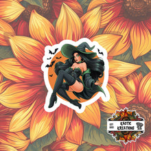 Load image into Gallery viewer, Vintage Pinup Halloween Sticker