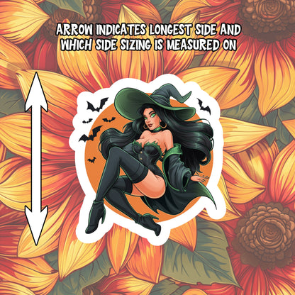 Vintage Pinup Halloween Sticker