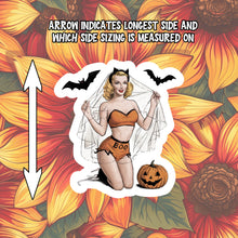 Load image into Gallery viewer, Vintage Pinup Halloween Sticker