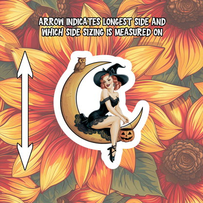 Vintage Pinup Halloween Sticker