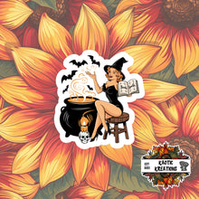 Load image into Gallery viewer, Vintage Pinup Halloween Sticker