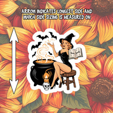 Load image into Gallery viewer, Vintage Pinup Halloween Sticker