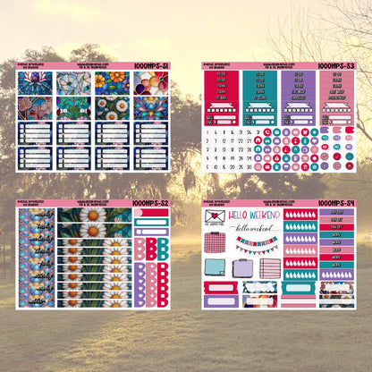 Stained Glass HP Skinny Weekly Sticker Kit