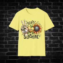 Load image into Gallery viewer, Sunflower T-Shirt - Peace, Love, Sunshine Design