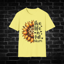 Load image into Gallery viewer, Sunflower T-Shirt - Live Life in Full Bloom