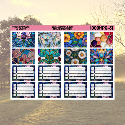Stained Glass HP Skinny Weekly Sticker Kit