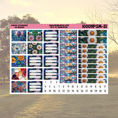 Stained Glass HP Skinny Mini Weekly Sticker Kit