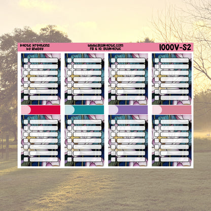 Stained Glass Vertical Weekly Sticker Kit