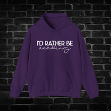 Load image into Gallery viewer, I&#39;d Rather be Reading Hoodie