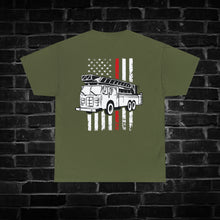 Load image into Gallery viewer, Red Line Fire Truck Shirt