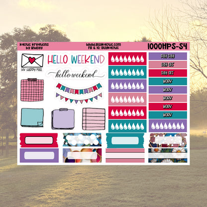 Stained Glass HP Skinny Weekly Sticker Kit