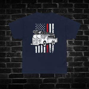 Red Line Fire Truck Shirt