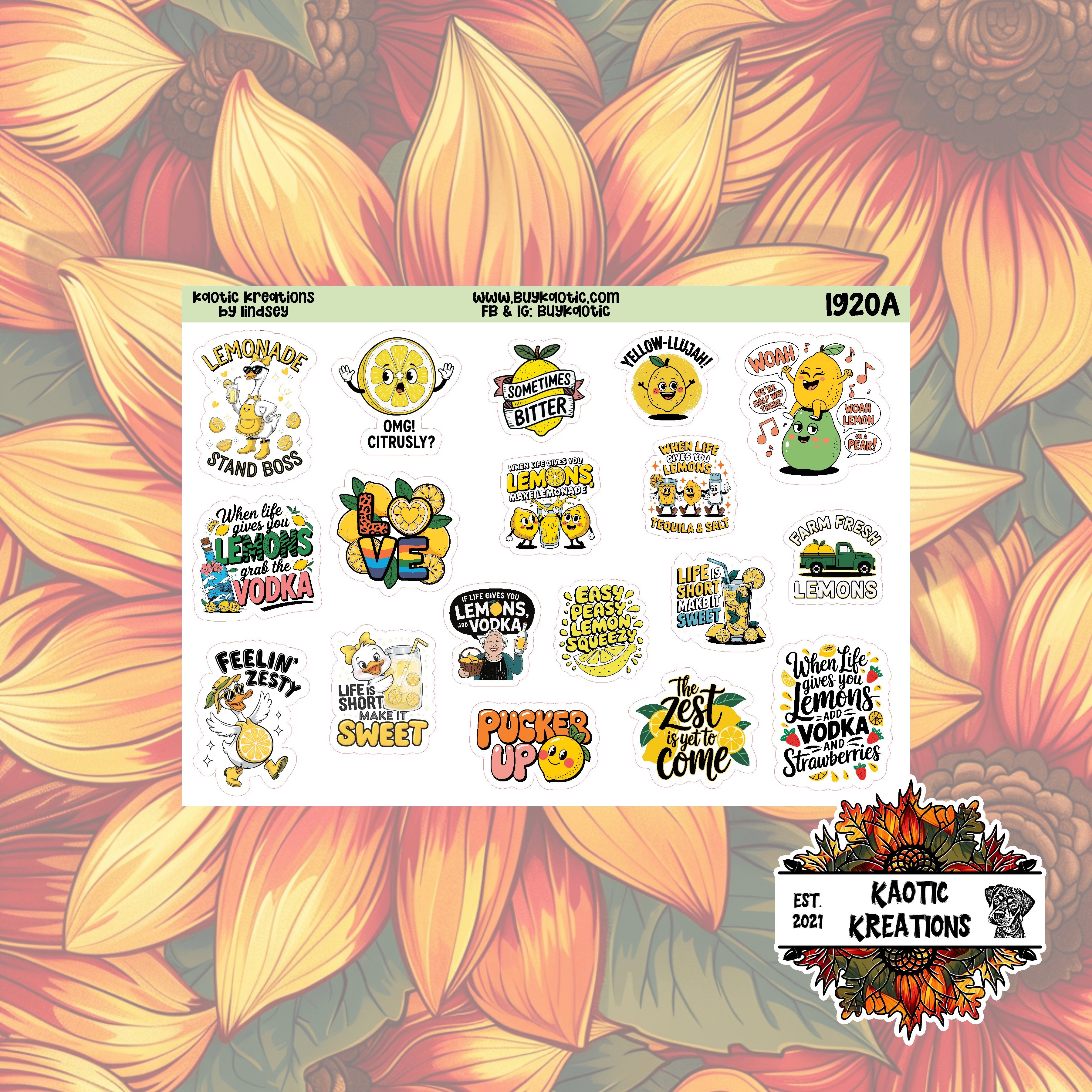 Lemonade Deco Stickers