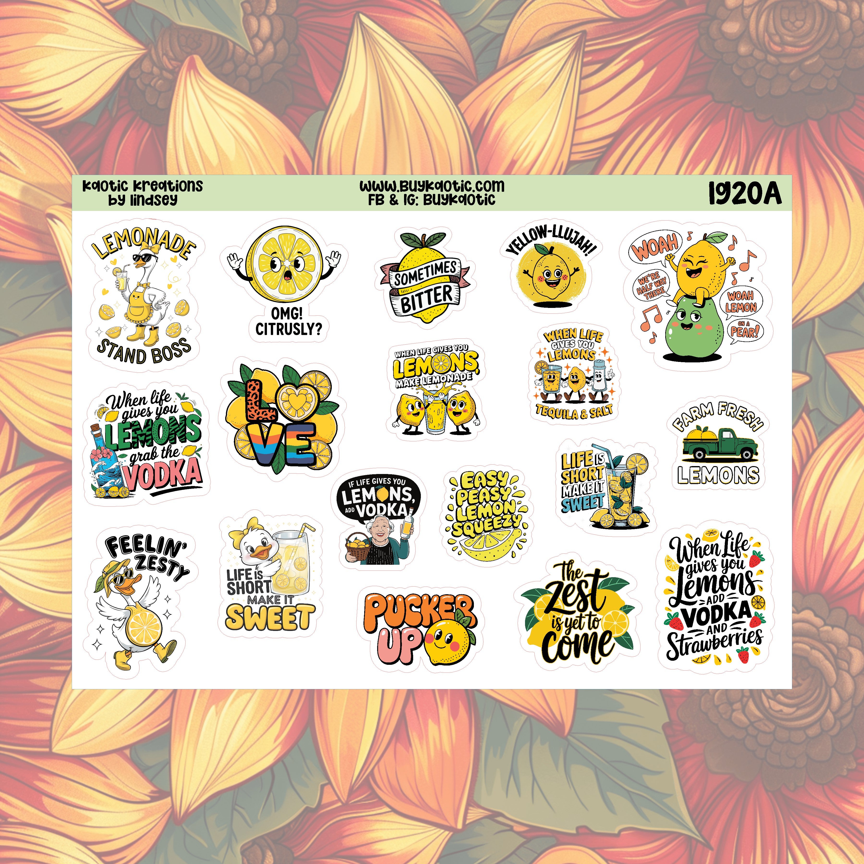 Lemonade Deco Stickers