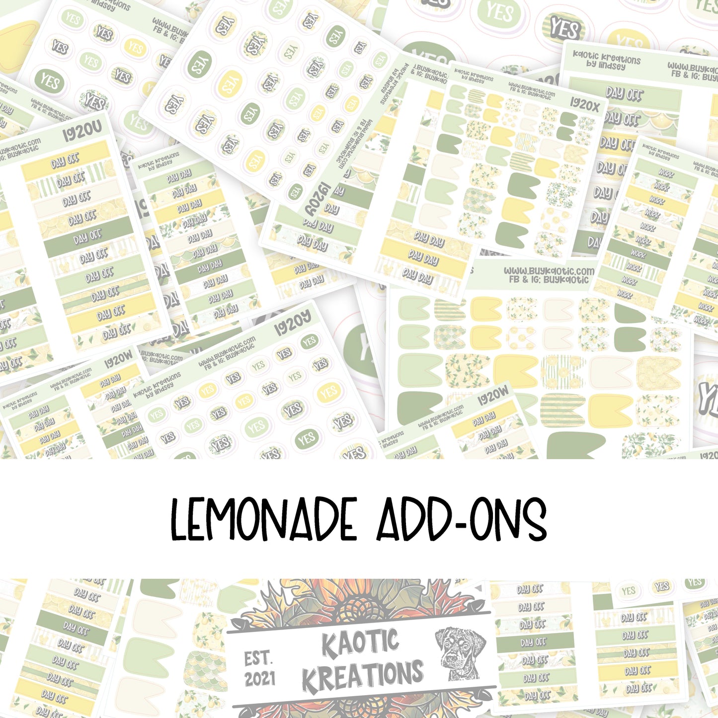 Lemonade Add-Ons Set 2