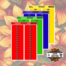 Load image into Gallery viewer, Drill Monthly Header Stickers