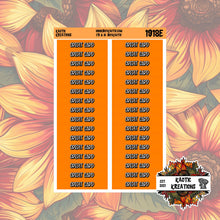 Load image into Gallery viewer, Credit Card Monthly Header Stickers