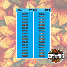 Load image into Gallery viewer, Electricity Monthly Header Stickers