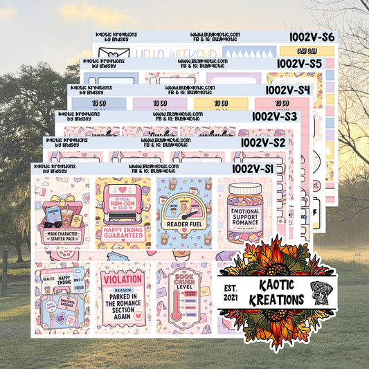 Fictional Boyfriend Vertical Weekly Sticker Kit