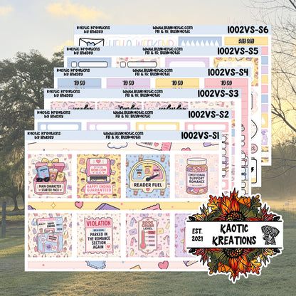 Fictional Boyfriend Vertical Small Weekly Sticker Kit