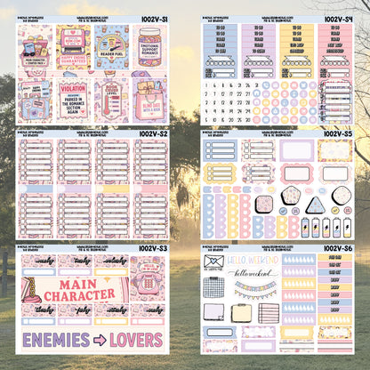 Fictional Boyfriend Vertical Weekly Sticker Kit