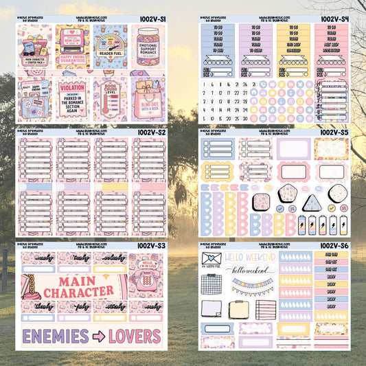 Fictional Boyfriend Vertical Weekly Sticker Kit
