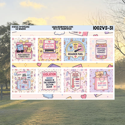Fictional Boyfriend Vertical Small Weekly Sticker Kit