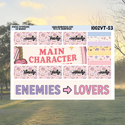 Fictional Boyfriend Vertical Tall Weekly Sticker Kit