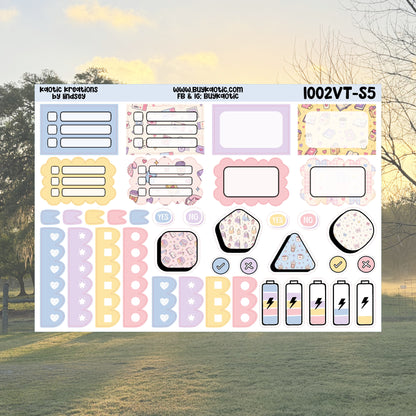 Fictional Boyfriend Vertical Tall Weekly Sticker Kit